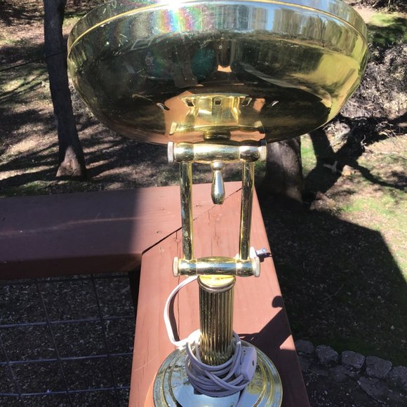 Brass Adjustable Magnified Lighted Vanity Table Mirror PRICE BREAK 11/17/23 - Picture 2 of 5